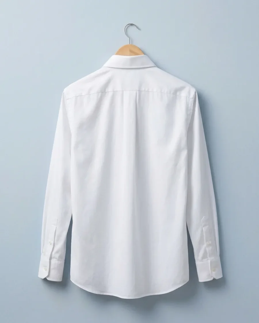 Everyday Broadcloth Shirt, White, back view