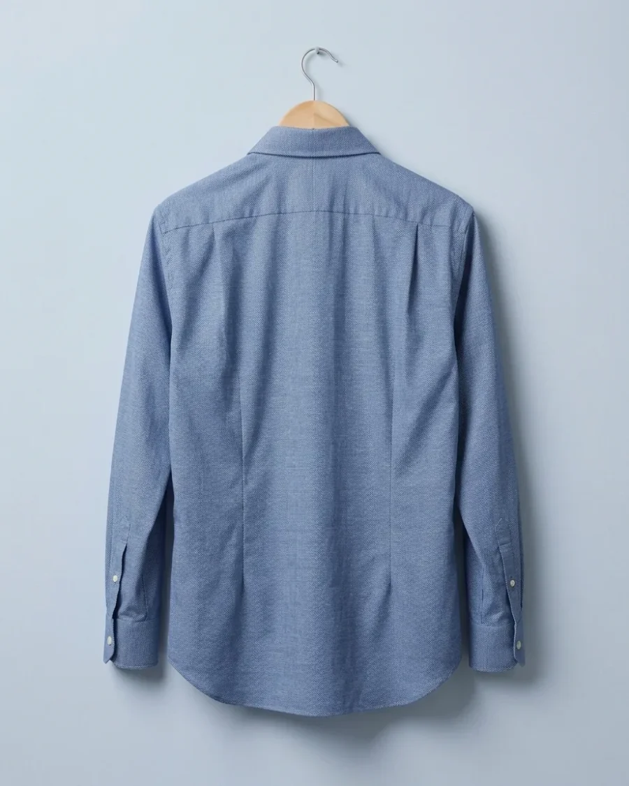 End-on-End Shirt, Blue, back view