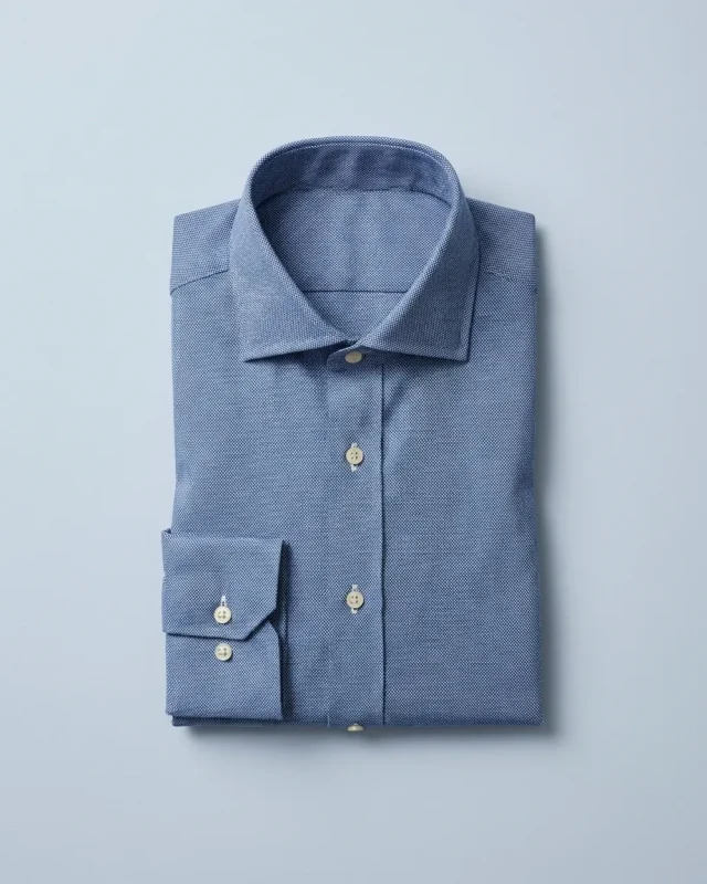 End-on-End Shirt, Blue, folded