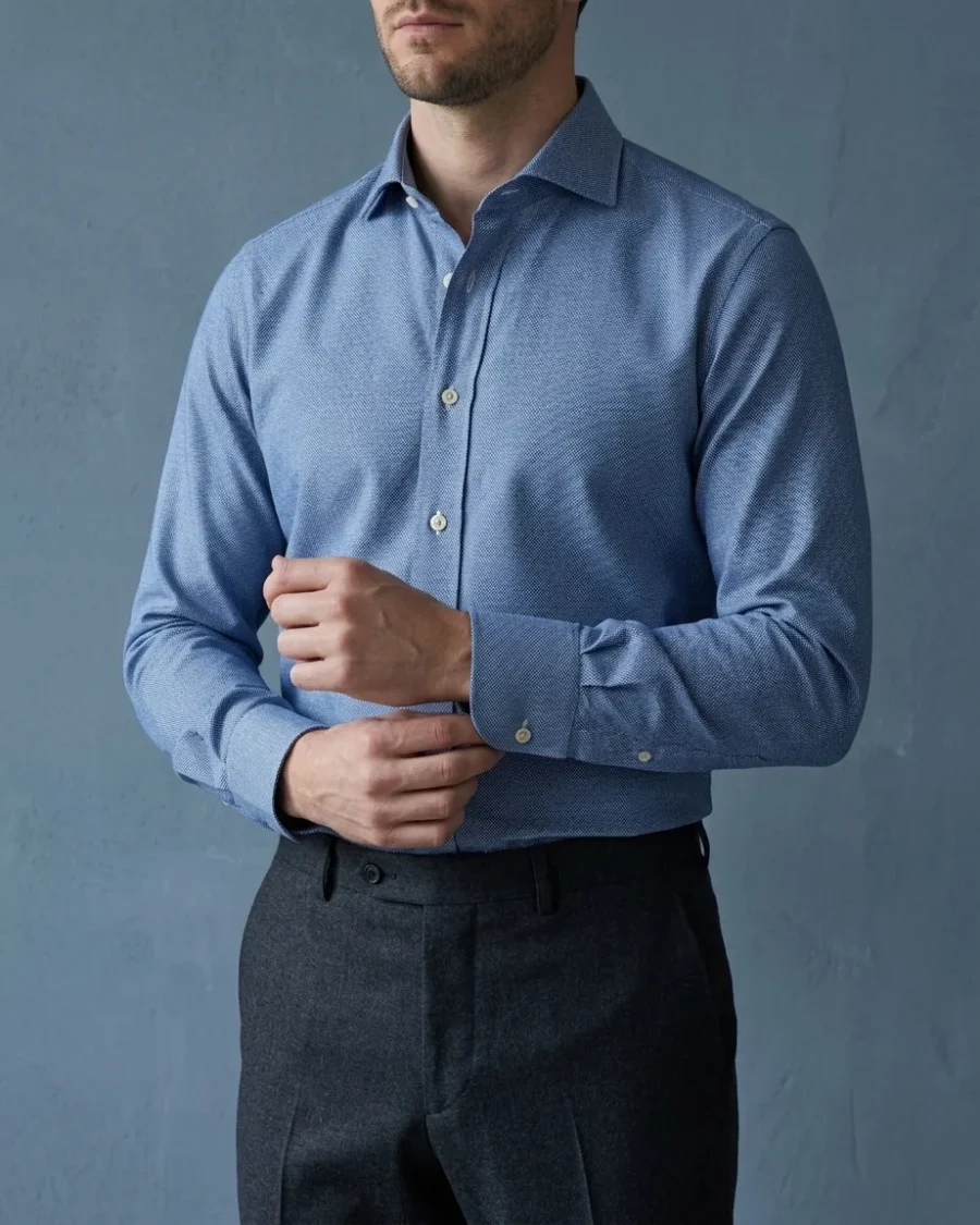 End-on-End Shirt, Blue, worn