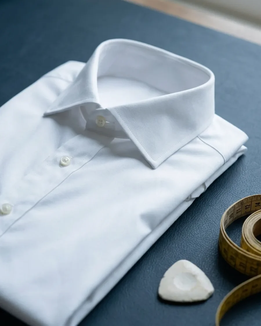 Poplin Shirt, White, close up