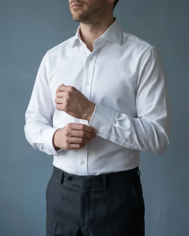 Poplin Shirt, White, worn
