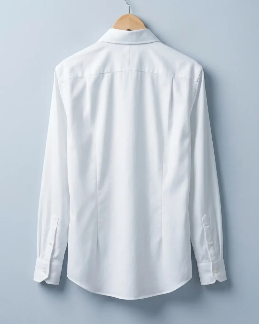 Royal Oxford Shirt, White, back view
