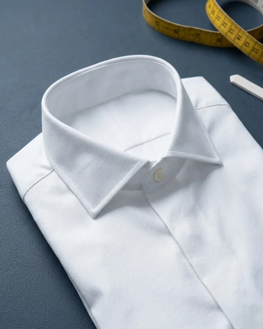 Royal Oxford Shirt, White, close up