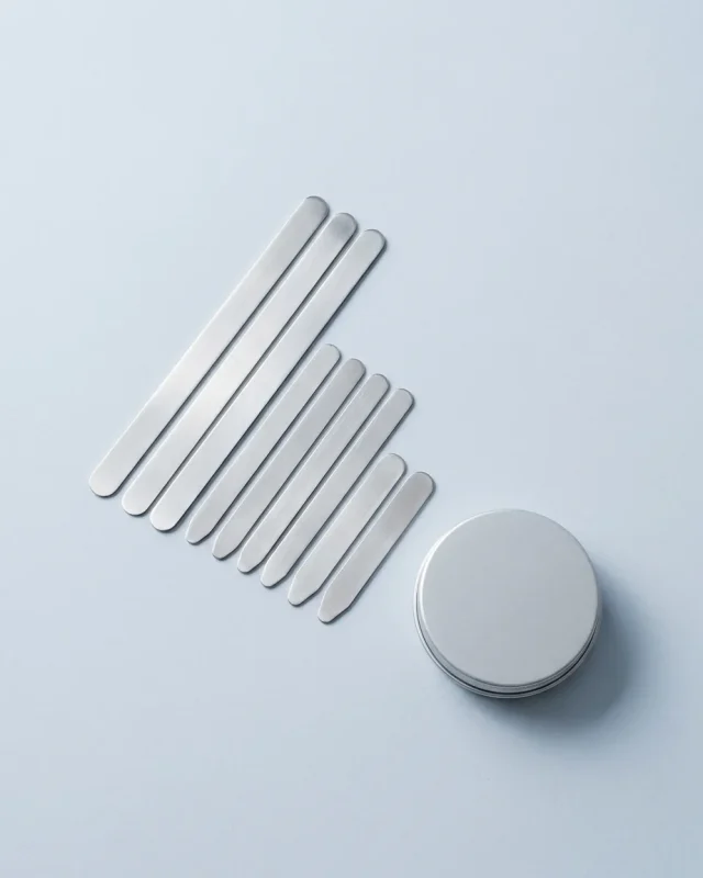 Steel Collar Stays, folded