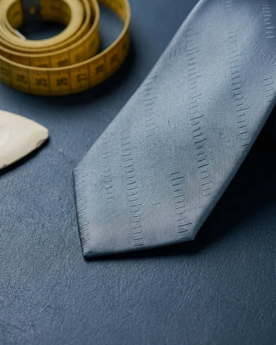 Tick Jacquard Tie, Slate, close up