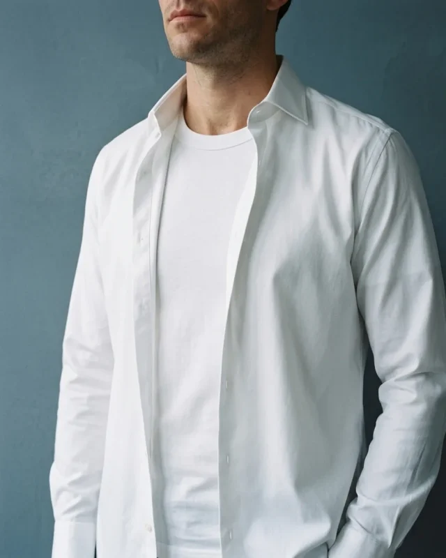 Crew Neck Undershirt, 2-pack, worn