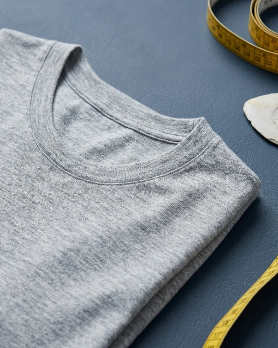 Merino Crew Undershirt, 2-pack, close up