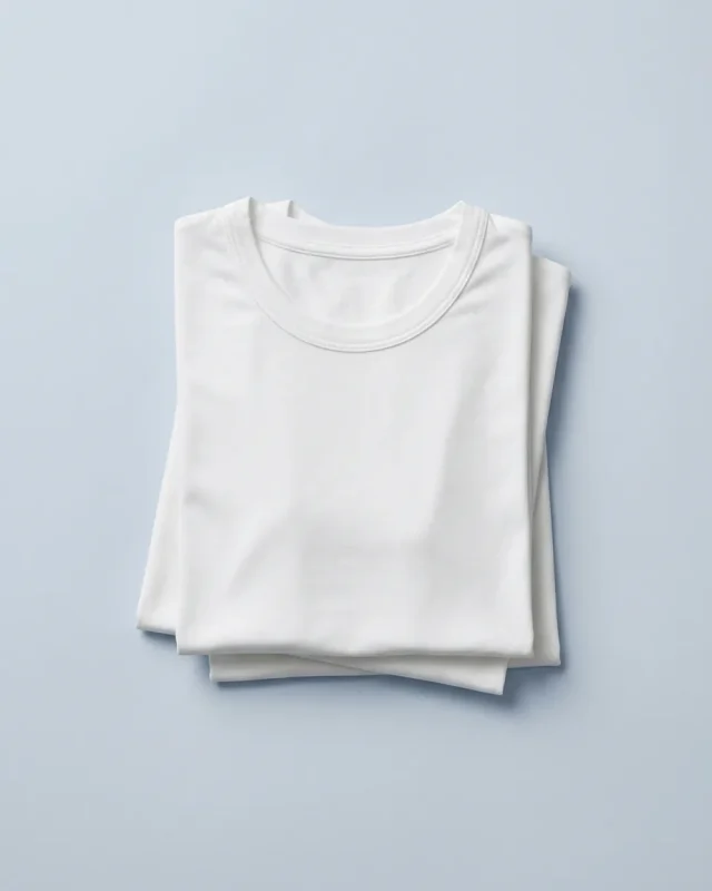 Modal Crew Undershirt, 2-pack, folded