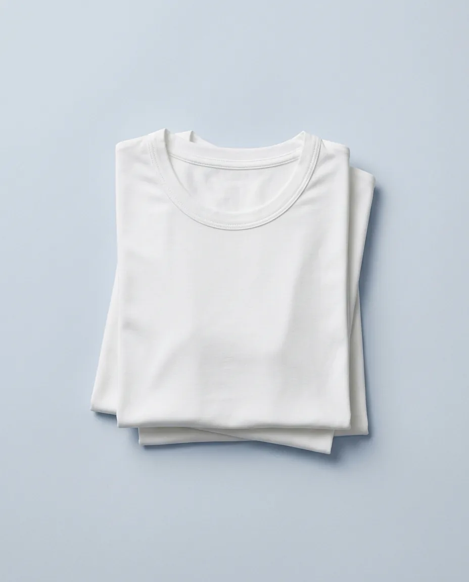 Modal Crew Undershirt, 2-pack, folded